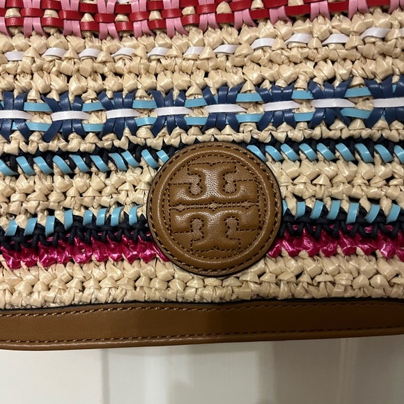 TORY BURCH Marion Woven Small Flap Shoulder Bag Boho - Picture 10 of 10